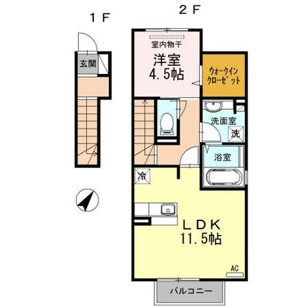 プエルト南蔵王の物件間取画像